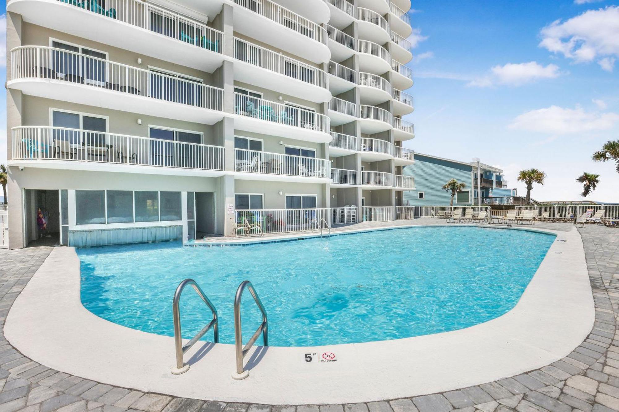 Tradewinds 602- Beachfront Heated Indoor Pool Orange Beach Extérieur photo